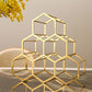 Metal Countertop Wine Glass Rack Modern Stackable Wine Bottle Holder in Gold Clearhalo 'furn' 'furn_wine_racks' 'Furniture' 'Kitchen & Dining Furniture' 'Wine Racks' 'wine_racks' 1200x1200_d0411580-1103-4b5f-879f-f2f83cb384f3