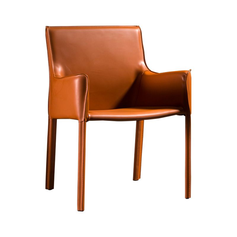 Upholstered Dining Chairs Faux Leather Kitchen Dining Arm Chair Clearhalo 'Dining Chairs' 'Dining Tables & Seating' 'dining_chair' 'furn' 'furn_dining_chair' 'Furniture' 'Kitchen & Dining Furniture' 1200x1200_d04156a8-814d-4ead-b32b-7478fafc09a5