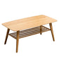 Modern Bamboo Wood/walnut Ribbon Storage Space Rectangular Coffee Table Clearhalo 'Coffee & Accent Tables' 'Coffee Tables' 'coffee_tables' 'furn' 'furn_coffee_tables' 'Furniture' 'furniture_coffee_tables' 'Living Room Furniture' 1200x1200_d04295b7-4a0b-4a7c-86df-96ac964ce7ba