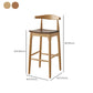 Modern Armless Backrest Counter Stool Wood Cafe Bar Stool with Wooden Seat Clearhalo 'Bar Furniture' 'Bar Stools' 'bar_stools' 'furn' 'furn_bar_stools' 'Furniture' 'Kitchen & Dining Furniture' 1200x1200_d0433539-32ce-43d6-8d98-1c8248477251