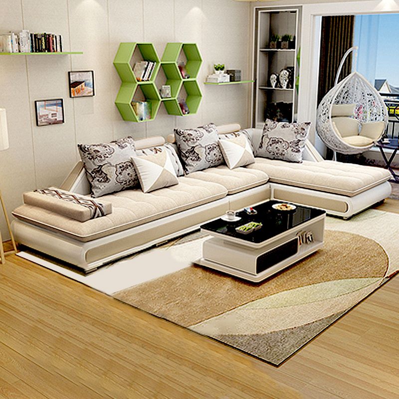 129.13 Inches Long Velvet Sectional Modern Sectional for Living Room Clearhalo 'furn' 'furn_sectionals' 'Furniture' 'Living Room Furniture' 'Sectionals' 1200x1200_d044261c-66a6-478b-812c-16a0420e1166