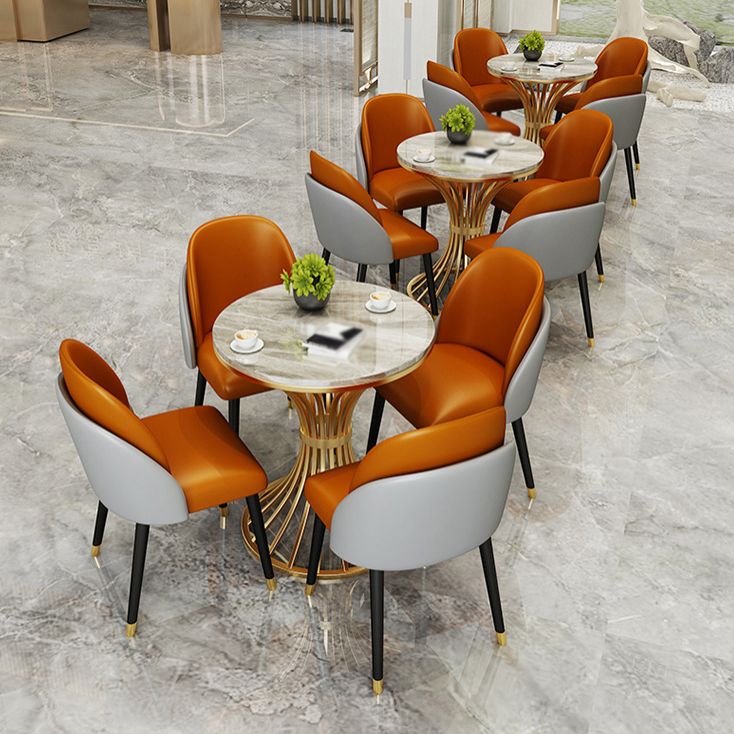 Glam Style 1/2/3/5 Pieces Table Set Gold Base and Stone Top Kitchen Set for Dining Room Clearhalo 'Dining Room Sets' 'Dining Tables & Seating' 'dining_room_set' 'furn' 'furn_dining_room_set' 'Furniture' 'furniture_dining_room_set' 'Kitchen & Dining Furniture' 'kitchen&dining_furn' 'kitchen' 1200x1200_d0443b6f-f5f2-489d-96fa-1ade0ff79e4a