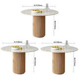 Solid Wood Pedestal Dining Site Table Simplicity Style Round Dinette Table Clearhalo ' dining_table' 'Dining Tables & Seating' 'Dining Tables' 'furn' 'furn_dining_table' 'Furniture' 'furniture_dining_table' 'Kitchen & Dining Furniture' 'kitchen&dining_furn' 'kitchen' 'kitchen_dining_table' 1200x1200_d045a040-ce67-4594-8e92-500adb26d6d8