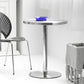 Industrial Dining Room Table Stainless Steel Table with Pedestal Table for Home Kitchen Dinner Clearhalo ' dining_table' 'Dining Tables & Seating' 'Dining Tables' 'furn' 'furn_dining_table' 'Furniture' 'furniture_dining_table' 'Kitchen & Dining Furniture' 'kitchen&dining_furn' 'kitchen' 'kitchen_dining_table' 1200x1200_d04ab3ec-8283-4397-99d2-1fd405b6f452