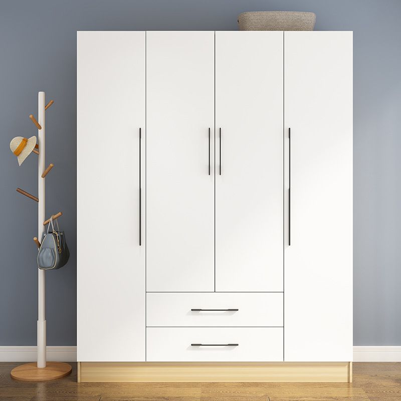 Wooden Wardrobe Closet With Shelves Contemporary Wardrobe Armoire Clearhalo 'Armoires & Wardrobes' 'armoires_wardrobes' 'Bedroom Furniture' 'furn' 'furn_armoires_wardrobes' 'Furniture' 1200x1200_d04af782-e342-41b8-ad3c-aa181b81ea65