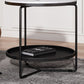 21"H Contemporary Cocktail Table Storage Round Coffee Cocktail Table Clearhalo 'Coffee & Accent Tables' 'Coffee Tables' 'coffee_tables' 'furn' 'furn_coffee_tables' 'Furniture' 'Living Room Furniture' 1200x1200_d04de904-b9a2-4483-af76-3489bae01169