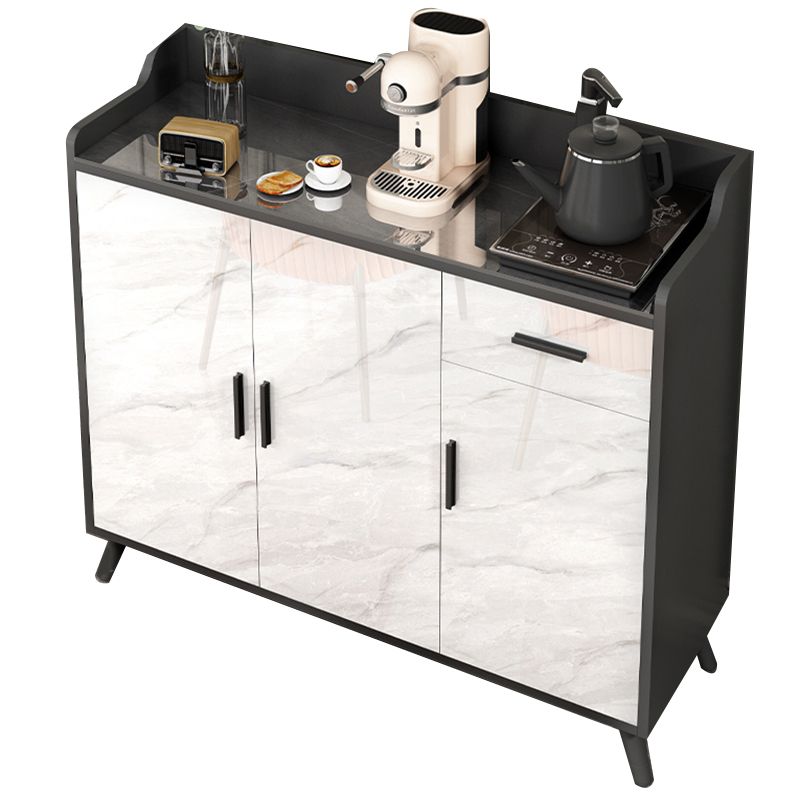 Sideboard di pietra contemporanea Scaffali regolabili Sideboard mobile con 1 disegno