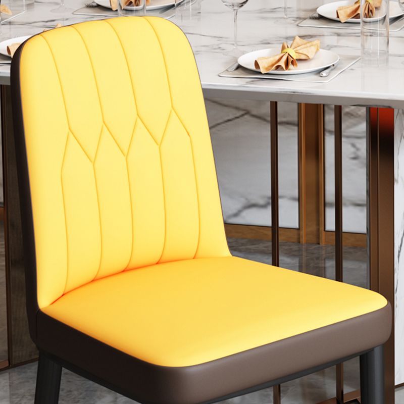 Scandinavian Indoor Side Chair Parsons Back Upholstered Metal Dining Room Chair Clearhalo ' kitchen&dining_furn' 'Dining Chairs' 'Dining Tables & Seating' 'dining_chair' 'furn' 'furn_dining_chair' 'Furniture' 'furniture_dining_chair' 'Kitchen & Dining Furniture' 'kitchen' 1200x1200_d04fd284-dceb-4082-84bc-bbfef57f63f0