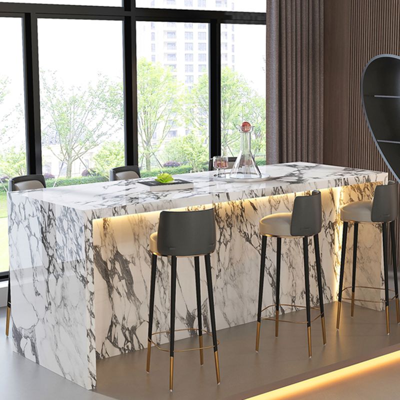 Moderne stijl stenen rechthoek bar wijntafel tafel voor woonkamer