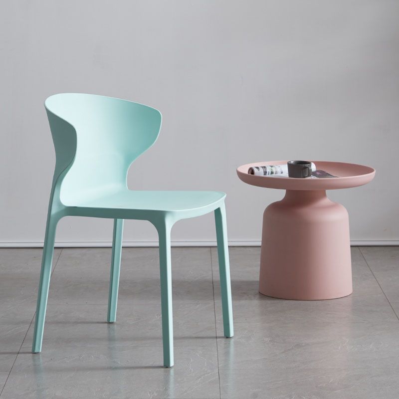 Scandinavian Plastic Dining Armless Chair Wingback Side Chair Clearhalo 'Dining Chairs' 'Dining Tables & Seating' 'dining_chair' 'furn' 'furn_dining_chair' 'Furniture' 'furniture_dining_chair' 'Kitchen & Dining Furniture' 1200x1200_d05293bf-7880-4bb0-8cf6-65471f8853d1