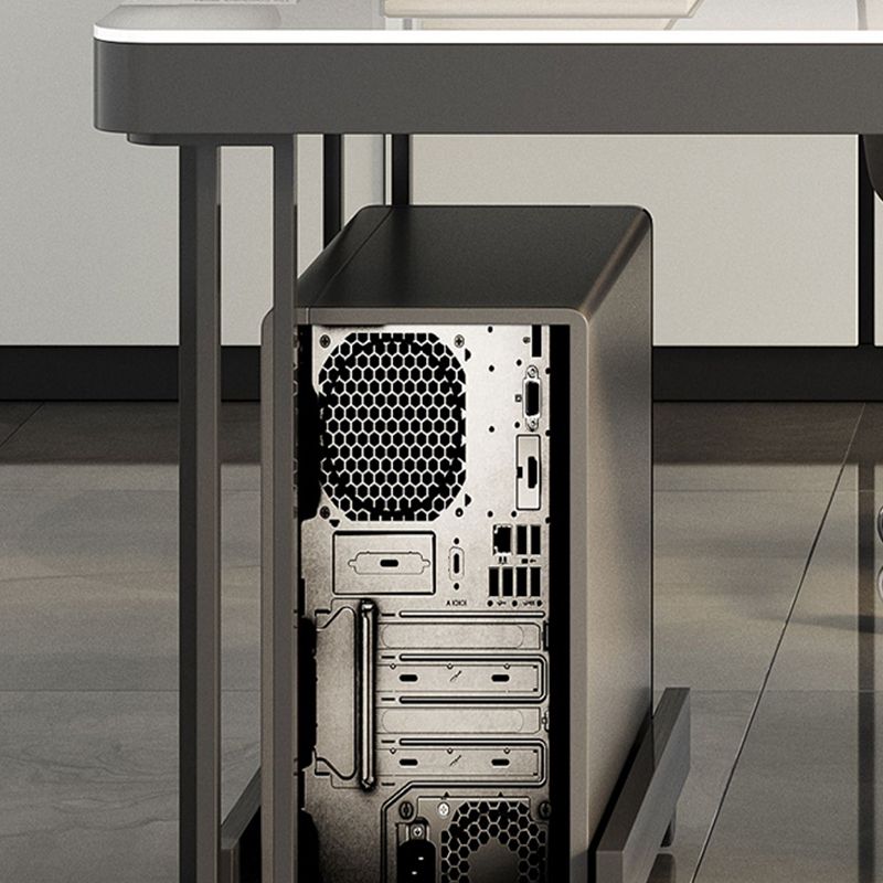 Tavolo da lavoro a forma di rettangolare scrivania in pietra in grigio per ufficio