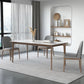 Modern Sintered Stone Top Dining Set Rectangle 1/2/3/4/5/7 Pieces Wooden Table Set