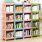 Contemporary Plastic Bookshelf Open Back Bookcase for Living Room