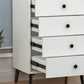 Modern Accent Chest with Soft Close Drawers Scratch Resistant Accent Cabinet