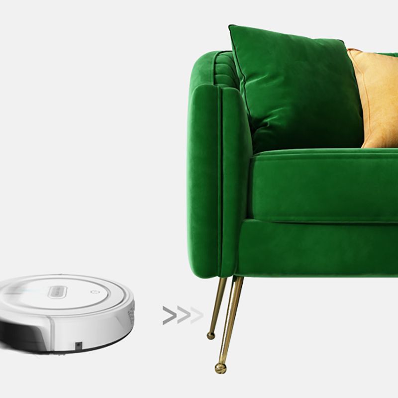 Mid-Century Modern 32.5"H Velvet Couch Sewn Pillow Back Sofa Clearhalo 'furn' 'furn_sofas' 'Furniture' 'furniture_sofas' 'Living Room Furniture' 'Sofa' 'sofas' 1200x1200_d05752fa-6e0f-400b-b3a8-df64feca30b8