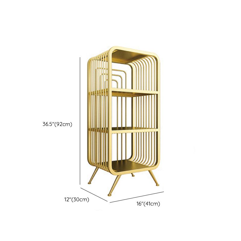 Glam Fermed Shelf Bibling Bookcase Metal Book Shelf pour salle d'étude