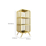 Glam Fermed Shelf Bibling Bookcase Metal Book Shelf pour salle d'étude