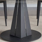 Modern Round Drop-Leaf Dining Table Sintered Stone Table with Pedestal Base,53.1"L x 33.5"W x 30"H Clearhalo ' dining_table' 'Dining Tables & Seating' 'Dining Tables' 'furn' 'furn_dining_table' 'Furniture' 'furniture_dining_table' 'Kitchen & Dining Furniture' 'kitchen&dining_furn' 'kitchen' 'kitchen_dining_table' 1200x1200_d058e8c6-5c54-44ab-849c-7e1020e1198d