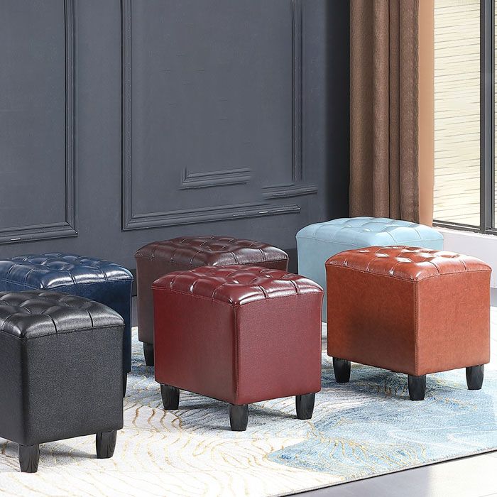 Fucile in pelle nera in pelle nera rettangolo colore puro standard interno