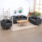 Sofa with 3 Pillows 3 Seater Hair Pin Legs Seating for Bonus Room Clearhalo 'furn' 'furn_sofas' 'Furniture' 'furniture_sofas' 'kitchen' 'kitchen_sofas' 'Living Room Furniture' 'Sofa' 'sofas' 1200x1200_d0596398-f62e-4553-b7a2-5073f01e8a90