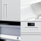 Industrial Metal Cabinet Vertical File Cabinet with Drawers and Storage Clearhalo 'Filing Cabinets' 'filling_cabinets' 'furn' 'furn_filling_cabinets' 'Furniture' 'Office Furniture' 1200x1200_d05cf36a-1bdc-4652-9051-92610e14ffaa