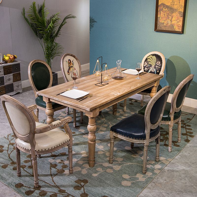 Medieval Modern Pine Wood Table for Restaurant Rectangle Old Table with 4 Legs Clearhalo ' dining_table' 'Dining Tables & Seating' 'Dining Tables' 'furn' 'furn_dining_table' 'Furniture' 'furniture_dining_table' 'Kitchen & Dining Furniture' 'kitchen&dining_furn' 'kitchen' 'kitchen_dining_table' 1200x1200_d05e0990-1691-4325-84d4-f8bfabd16452