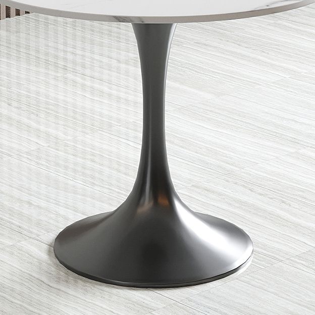 Round Sintered Stone White Dining Table Simplicity Tulip Table for Dining Room Clearhalo ' dining_table' 'Dining Tables & Seating' 'Dining Tables' 'furn' 'furn_dining_table' 'Furniture' 'furniture_dining_table' 'Kitchen & Dining Furniture' 'kitchen&dining_furn' 'kitchen' 'kitchen_dining_table' 1200x1200_d05fea05-94f0-46fa-ad7a-6da5042959e7
