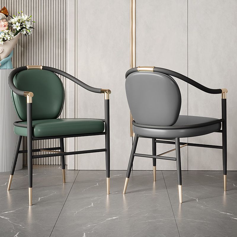 Eigentijdse stijl armstoel metalen eetkamerstoel voor thuis