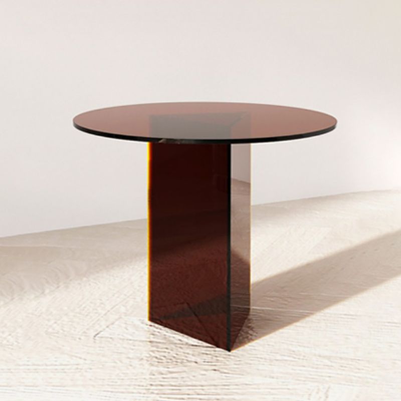 Tavolo laterale Glam largo da 19 "Cleat Acrilico Accento laterale Accento