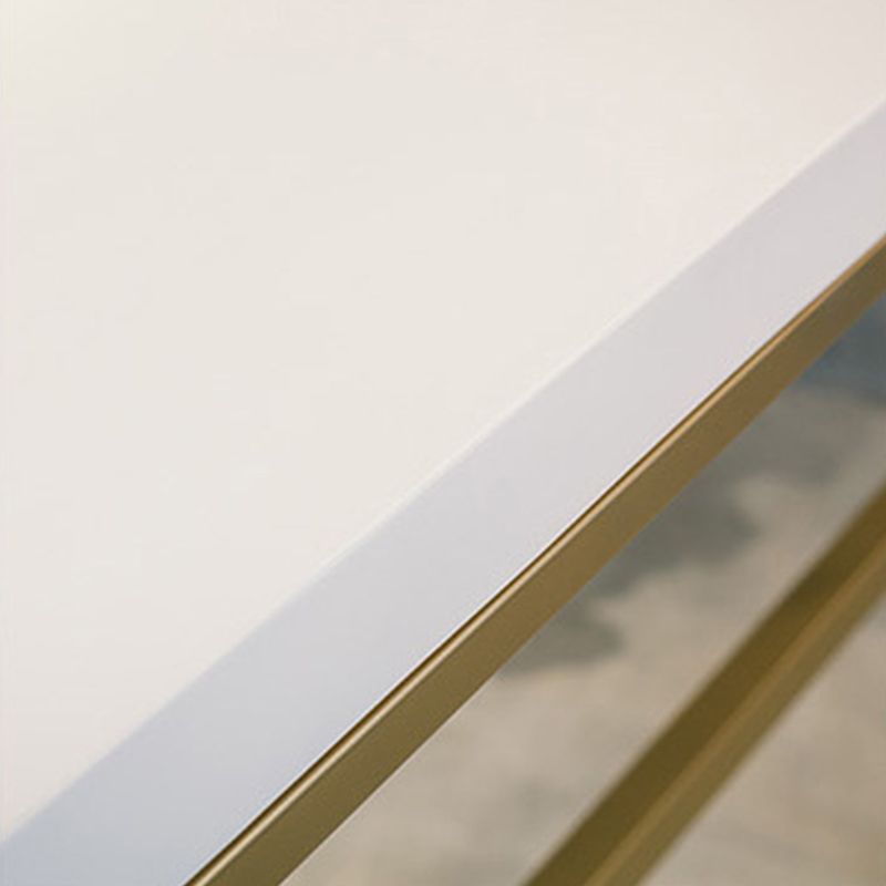 Modern Bar-height Table Solid Wood Top Bistro Pub Table with Gold Base Clearhalo 'Bar Furniture' 'Bar Tables' 'bar_tables' 'furn' 'furn_bar_tables' 'Furniture' 'Kitchen & Dining Furniture' 1200x1200_d064a5d3-156b-4ecf-aa39-69734d811b3e