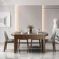 Modern Stone Foldable Dining Table Rubber Wood Base for Dining Room Clearhalo 'Dining Tables & Seating' 'Dining Tables' 'dining_table' 'furn' 'furn_dining_table' 'Furniture' 'Kitchen & Dining Furniture' 1200x1200_d06562df-5985-4a2b-bd82-f920a9cd3987