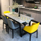 Wood Base Table Rectangle Dining Table for Kitchen Dining Room
