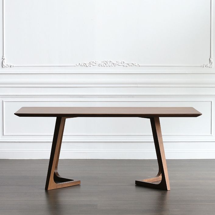 Modern 1/2/4/5 Pieces Dining Set Solid Wood Double Pedestal Dinette Set Clearhalo 'Dining Room Sets' 'Dining Tables & Seating' 'dining_room_set' 'furn' 'furn_dining_room_set' 'Furniture' 'Kitchen & Dining Furniture' 1200x1200_d0669dfc-d5ff-4164-b004-f5365d8f8915