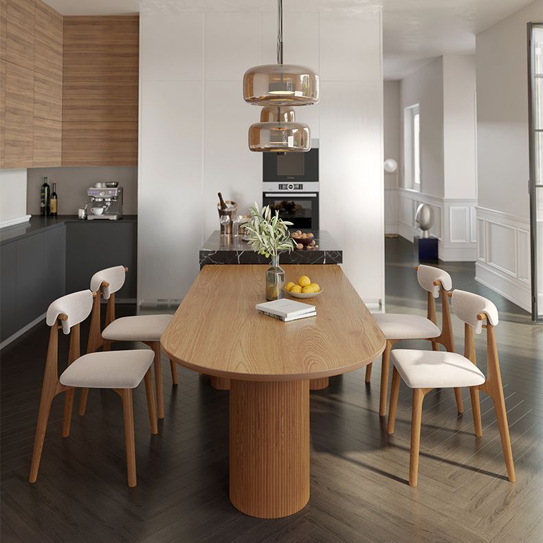 Tavolo da pranzo a 3 gambe tavolo in legno di pino in stile moderno per sala da pranzo