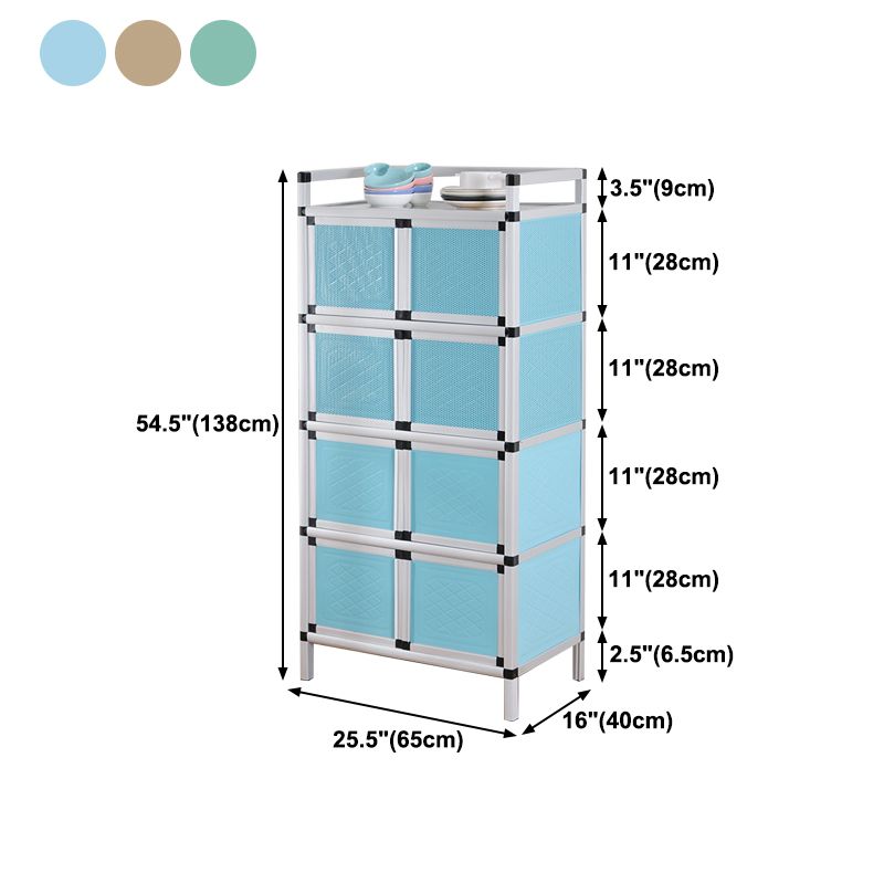 Scheda laterale in metallo in stile glam con porta per soggiorno