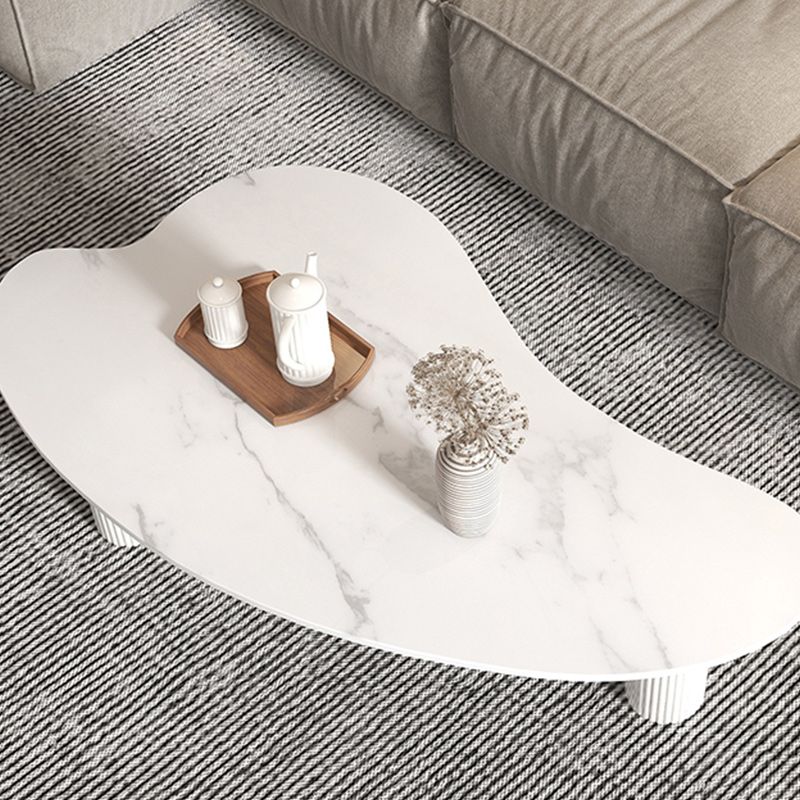 Stone Geometric Contemporary Coffee Table 3 Legs Coffee Table Clearhalo 'Coffee & Accent Tables' 'Coffee Tables' 'coffee_tables' 'furn' 'furn_coffee_tables' 'Furniture' 'Living Room Furniture' 1200x1200_d06a580b-21ab-4156-b279-fbdc84d21cda