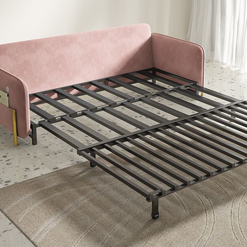 31,49 "Suip de velours rose de largeur de largeur avec matelas détachable