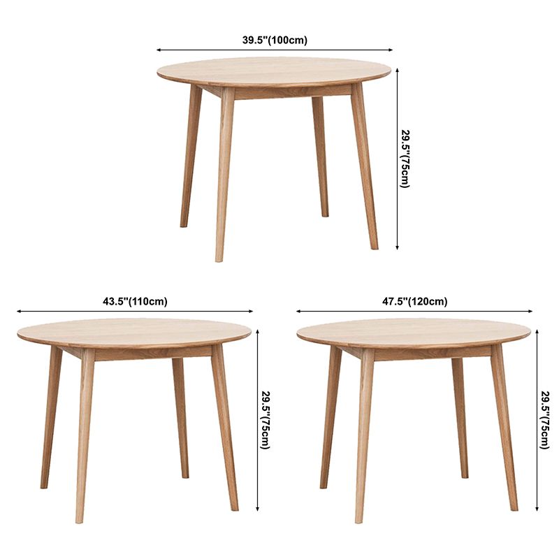 Round Tripod Base Dining Site Table Contemporary Dinette Table with Solid Wood Clearhalo ' dining_table' 'Dining Tables & Seating' 'Dining Tables' 'furn' 'furn_dining_table' 'Furniture' 'furniture_dining_table' 'Kitchen & Dining Furniture' 'kitchen&dining_furn' 'kitchen' 'kitchen_dining_table' 1200x1200_d06b91fe-e73a-414f-a4d3-ac4bd458c088