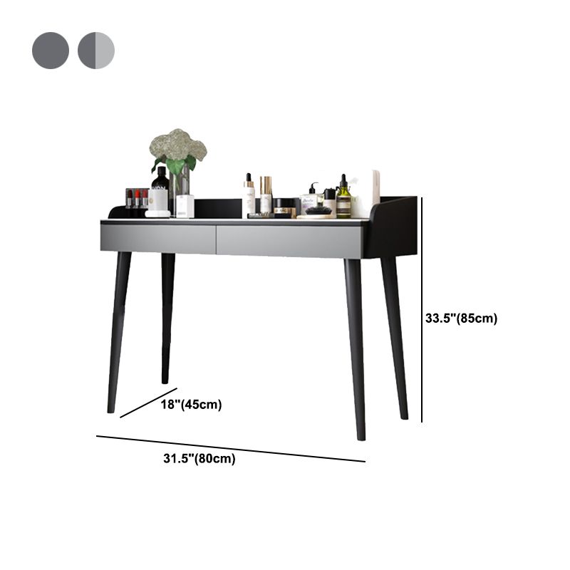 Vanity in legno ingegnerizzato contemporaneo 37,8 "H Vanity set con sgabello