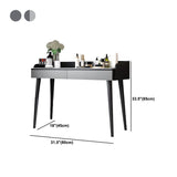 Vanity in legno ingegnerizzato contemporaneo 37,8 "H Vanity set con sgabello