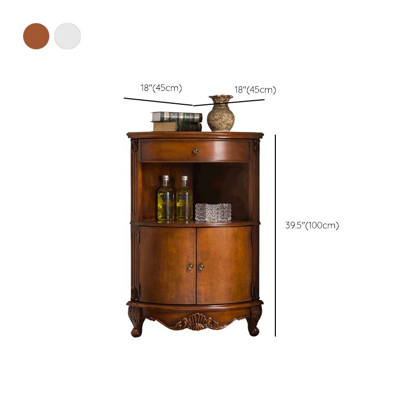 Mid-Century Modern Cabinet with Doors and Cabriole Legs in Solid Wood Clearhalo 'Cabinets & Chests' 'cabinets_chests' 'furn' 'furn_cabinets_chests' 'Furniture' 'Living Room Furniture' 1200x1200_d06d98d4-2bc5-45aa-a5d0-994a3e4099cc