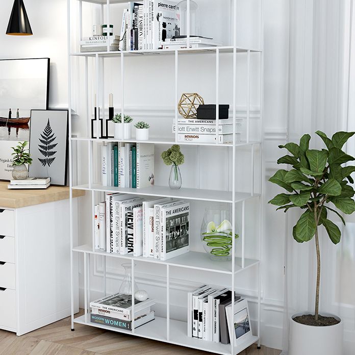 Modern Metal Etagere Bookshelf Vertical Iron Bookshelf for Living Room Clearhalo 'Bookcases' 'furn' 'furn_bookcases' 'Furniture' 'furniture_bookcases' 'Office Furniture' 1200x1200_d06dbddb-8870-458a-8060-39cd418166de