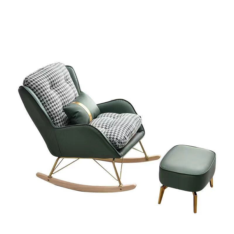 Chaise de culbuteur rembourrée moderne