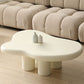 Contemporary Wood Geometric Coffee Table 4 Legs Coffee Cocktail Table