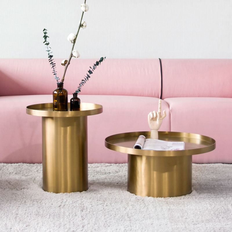 Mid-Century Modern Steel Coffee Table Pedestal Tray Top Cocktail Table Clearhalo 'Coffee & Accent Tables' 'Coffee Tables' 'coffee_tables' 'furn' 'furn_coffee_tables' 'Furniture' 'Living Room Furniture' 1200x1200_d06ef663-4c54-4500-863d-de841da55a81