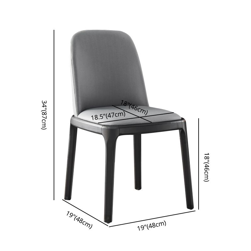 Modern Style Armless Dining Chair Parsons Chair with Wooden Legs for Kitchen Clearhalo ' kitchen&dining_furn' 'Dining Chairs' 'Dining Tables & Seating' 'dining_chair' 'furn' 'furn_dining_chair' 'Furniture' 'furniture_dining_chair' 'Kitchen & Dining Furniture' 'kitchen' 1200x1200_d073357f-9e32-40e1-bf98-6aad49d058d7