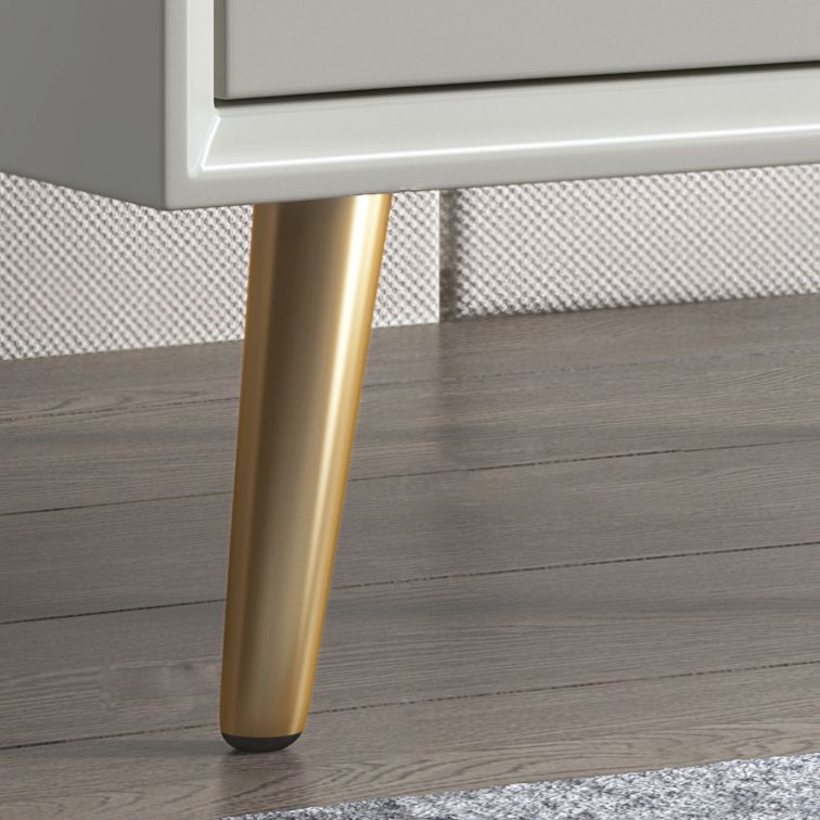 Table de nuit contemporaine en bois massif lit de nuit avec tiroirs