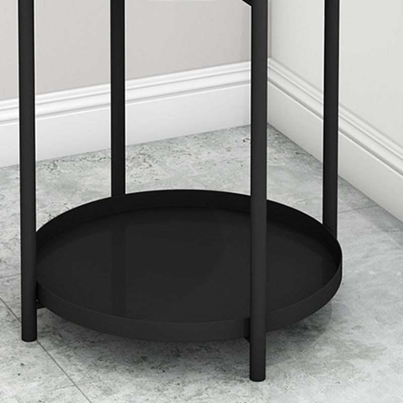 Round Metal Table Plate 4 Legs Base Tray Table Top Side Table