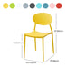 Contemporary Stackable Side Chair Plastic Open Back Dining Chair Clearhalo 'Dining Chairs' 'Dining Tables & Seating' 'dining_chair' 'furn' 'furn_dining_chair' 'Furniture' 'furniture_dining_chair' 'Kitchen & Dining Furniture' 1200x1200_d0750202-000a-4da1-b391-64c54f624b61