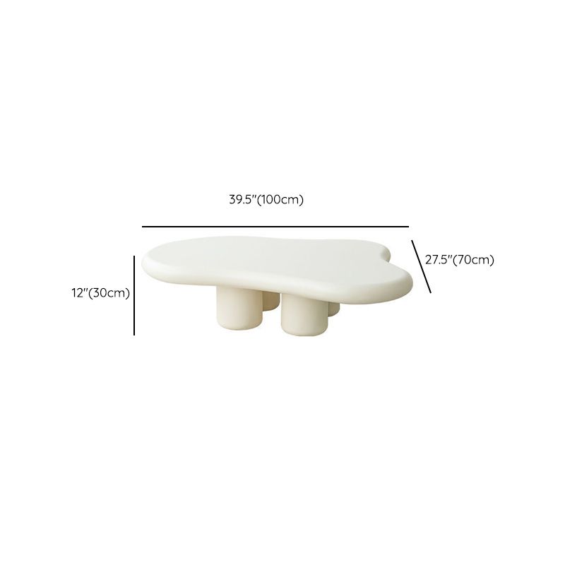 Modern 4 Legs Cocktail Table Wood Free Form Coffee Cocktail Table Clearhalo 'Coffee & Accent Tables' 'Coffee Tables' 'coffee_tables' 'furn' 'furn_coffee_tables' 'Furniture' 'Living Room Furniture' 1200x1200_d075219e-d93d-42b0-87bc-b57e294db64d
